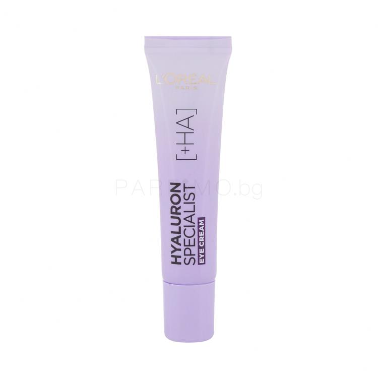 L&#039;Oréal Paris Hyaluron Specialist Replumping Moisturizing Care Околоочен крем за жени 15 ml увредена кутия
