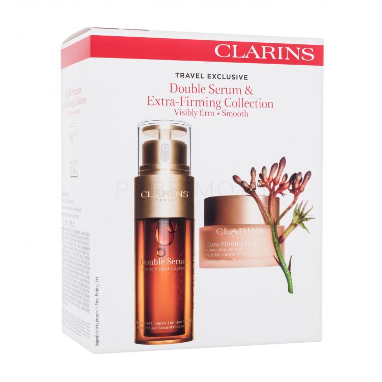 Clarins Double Serum &amp; Extra-Firming Collection Подаръчен комплект серум за лице Double Serum 50 ml + дневен крем за лице Extra-Firming Jour 50 ml