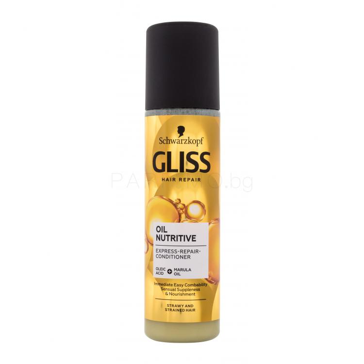 Schwarzkopf Gliss Oil Nutritive Express-Repair-Conditioner Балсам за коса за жени 200 ml