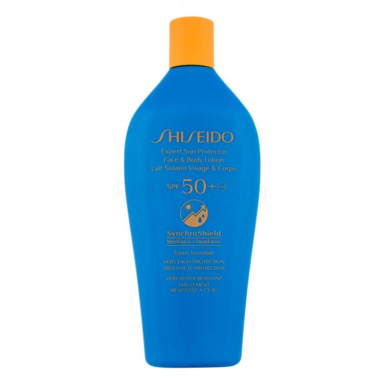 Shiseido Expert Sun Face &amp; Body Lotion SPF50+ Слънцезащитна козметика за тяло за жени 300 ml