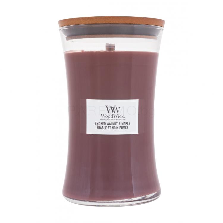 WoodWick Smoked Walnut &amp; Maple Ароматна свещ 610 g