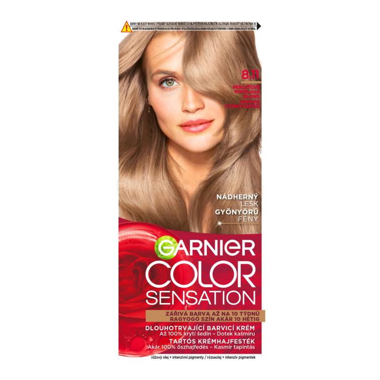 Garnier Color Sensation Боя за коса за жени 40 ml Нюанс 8,11 Pearl Blonde
