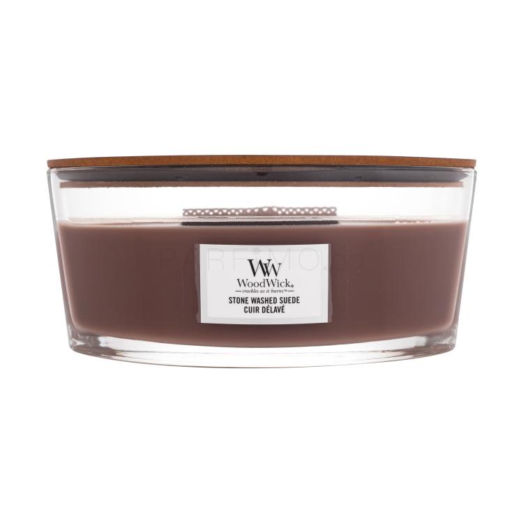 WoodWick Stone Washed Suede Ароматна свещ 453,6 гр
