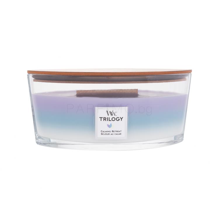 WoodWick Trilogy Calming Retreat Ароматна свещ 453,6 g