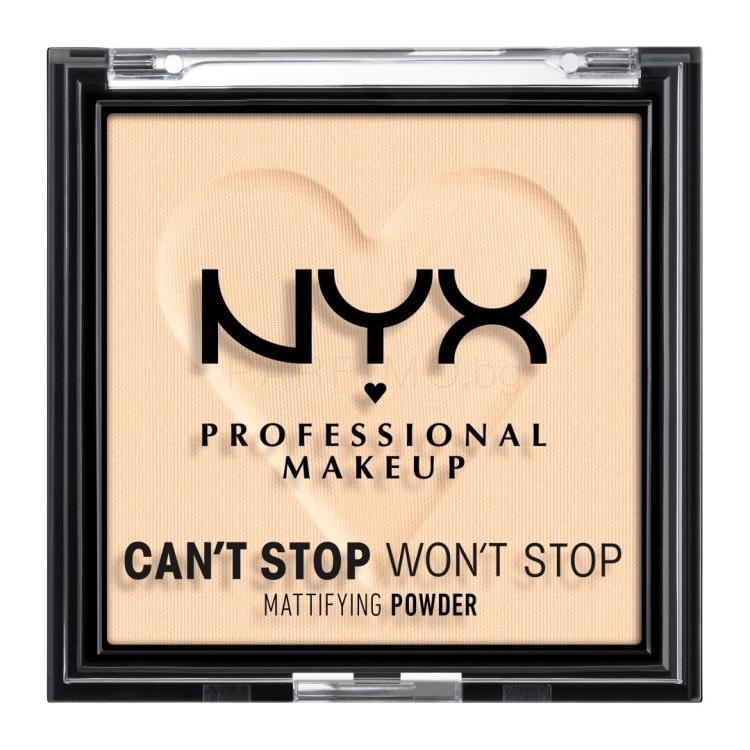 NYX Professional Makeup Can&#039;t Stop Won&#039;t Stop Mattifying Powder Пудра за жени 6 гр Нюанс 01 Fair