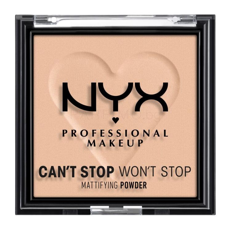 NYX Professional Makeup Can&#039;t Stop Won&#039;t Stop Mattifying Powder Пудра за жени 6 гр Нюанс 03 Light Medium