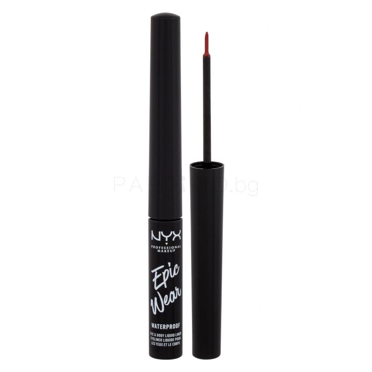 NYX Professional Makeup Epic Wear Waterproof Очна линия за жени 3,5 ml Нюанс 07 Red