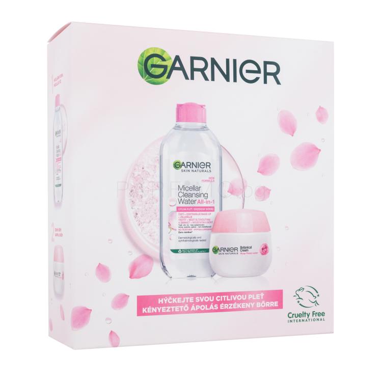 Garnier Skin Naturals Rose Cream Gift Set Подаръчен комплект дневен крем за лице Skin Naturals Rose Cream 50 ml + мицеларна вода Skin Naturals Micellar Cleansing Water All-In-1 400 ml