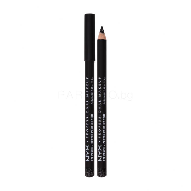 NYX Professional Makeup Slim Eye Pencil Молив за очи за жени 1 g Нюанс 940 Black Shimmer