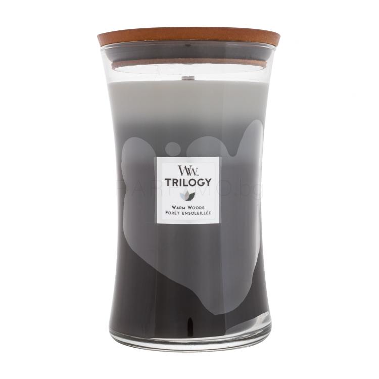 WoodWick Trilogy Warm Woods Ароматна свещ 610 гр