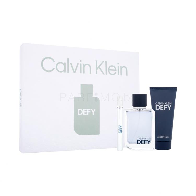 Calvin Klein Defy Подаръчен комплект EDT 100 ml + EDT 10 ml + душ гел 100 ml