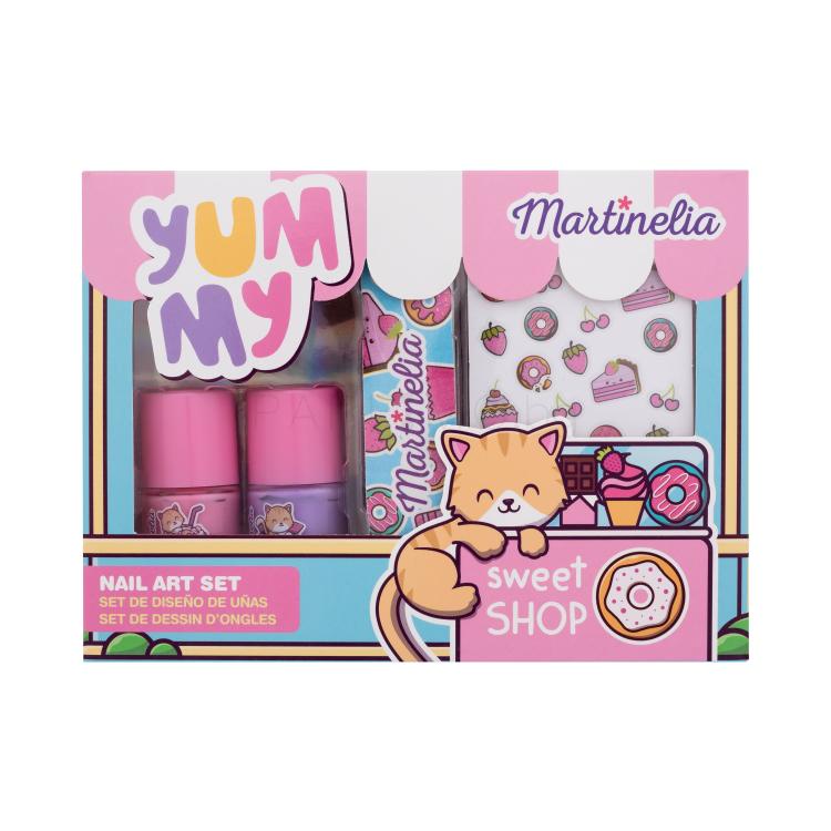 Martinelia Yummy! Nail Art Set Подаръчен комплект лак за нокти 2 x 4 ml + пила за нокти + стикери за нокти