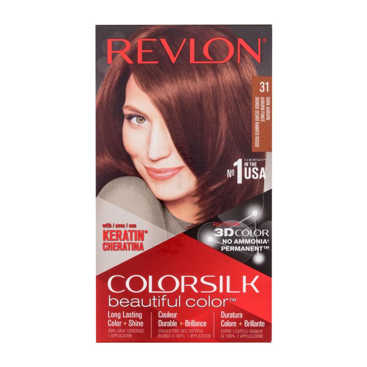 Revlon Colorsilk Beautiful Color Боя за коса за жени Нюанс 31 Dark Auburn Комплект