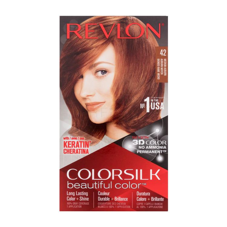 Revlon Colorsilk Beautiful Color Боя за коса за жени Нюанс 42 Medium Auburn Комплект
