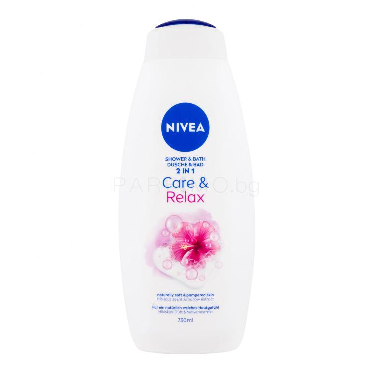 Nivea Care &amp; Relax Душ гел за жени 750 ml