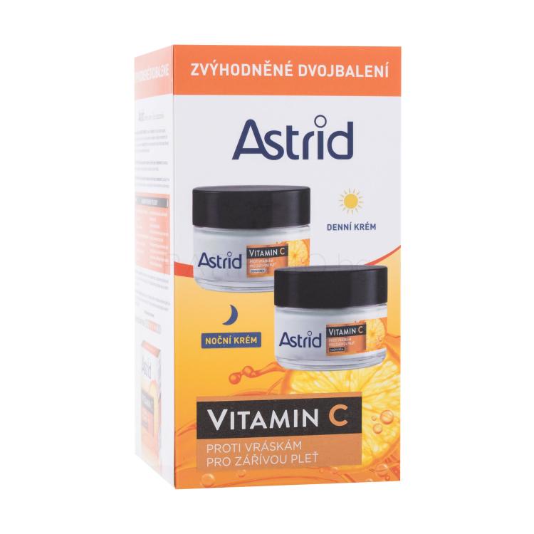 Astrid Vitamin C Duo Set Подаръчен комплект дневен крем за лице Vitamin C Day Cream 50 ml + нощен крем за лице Vitamin C Night Cream 50 ml