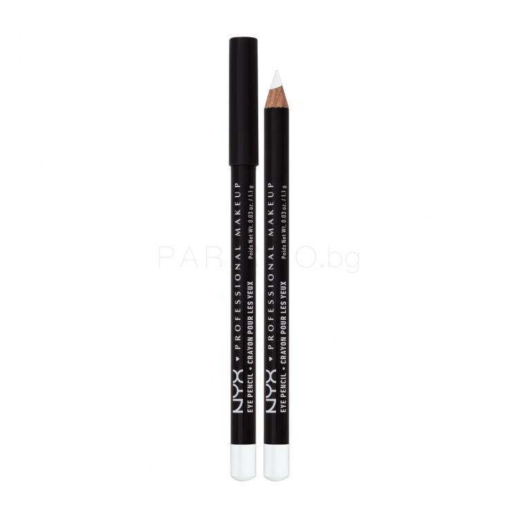 NYX Professional Makeup Slim Eye Pencil Молив за очи за жени 1 g Нюанс 906 White