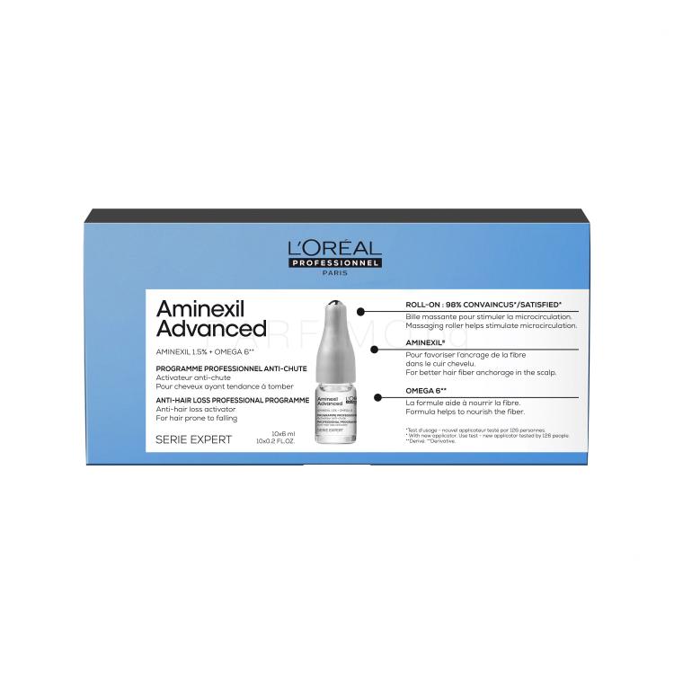 L&#039;Oréal Professionnel Aminexil Advanced Professional Programme Продукт против косопад за жени 10x6 ml