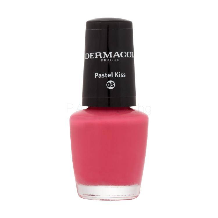 Dermacol Mini Pastel Лак за нокти за жени 5 ml Нюанс 03 Pastel Kiss
