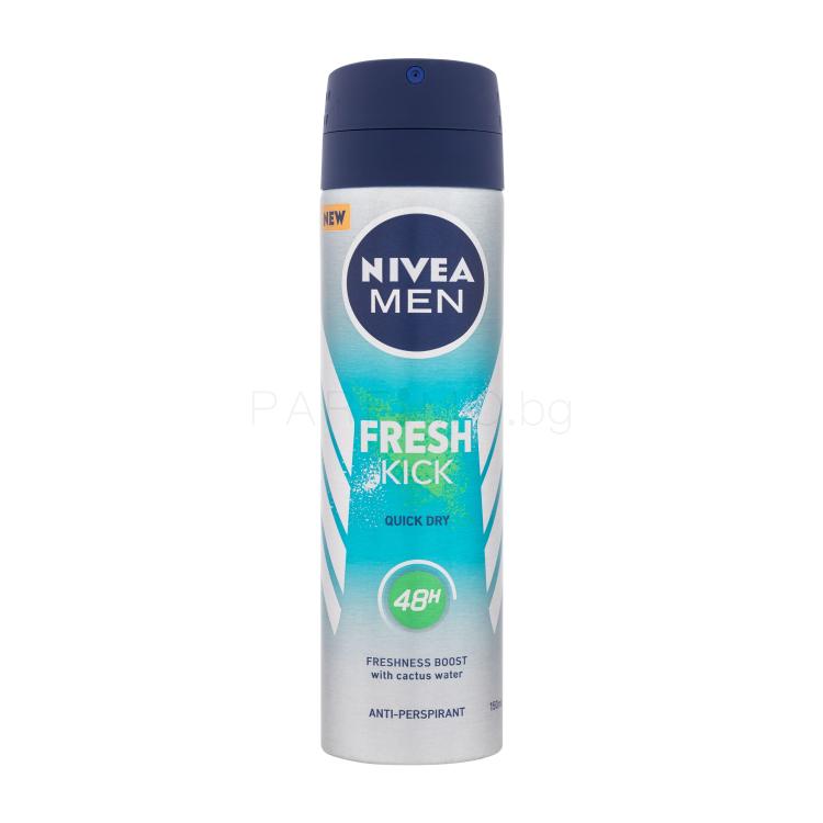 Nivea Men Fresh Kick 48H Антиперспирант за мъже 150 ml