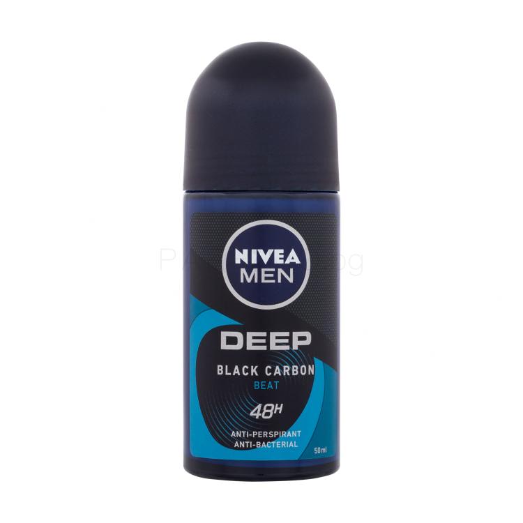 Nivea Men Deep Black Carbon Beat 48H Антиперспирант за мъже 50 ml