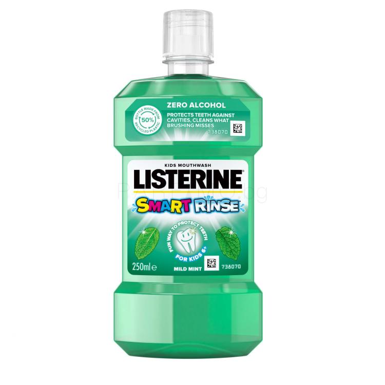 Listerine Smart Rinse Mild Mint Mouthwash Вода за уста за деца 250 ml