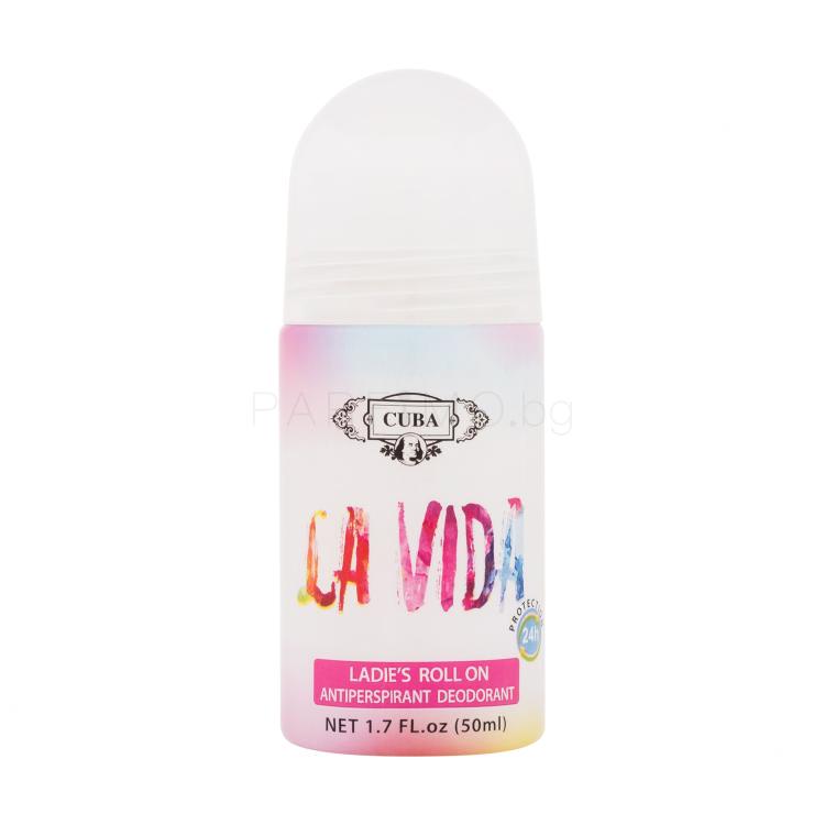 Cuba La Vida Ladie&#039;s Roll On Антиперспирант за жени 50 ml