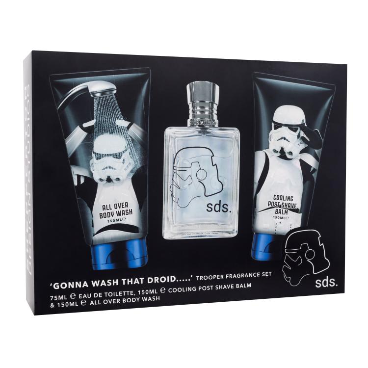 Star Wars Stormtrooper Подаръчен комплект EDT 75 ml + афтършейв балсам 150 ml + душ гел 150 ml