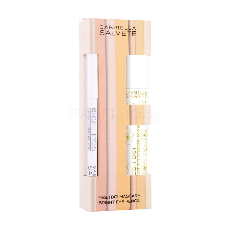 Gabriella Salvete Yes, I Do! Mascara Set Подаръчен комплект спирала Yes, I Do! Waterproof 8 ml + молив за очи Bright Eyes Brightening Pencil 0,28 g