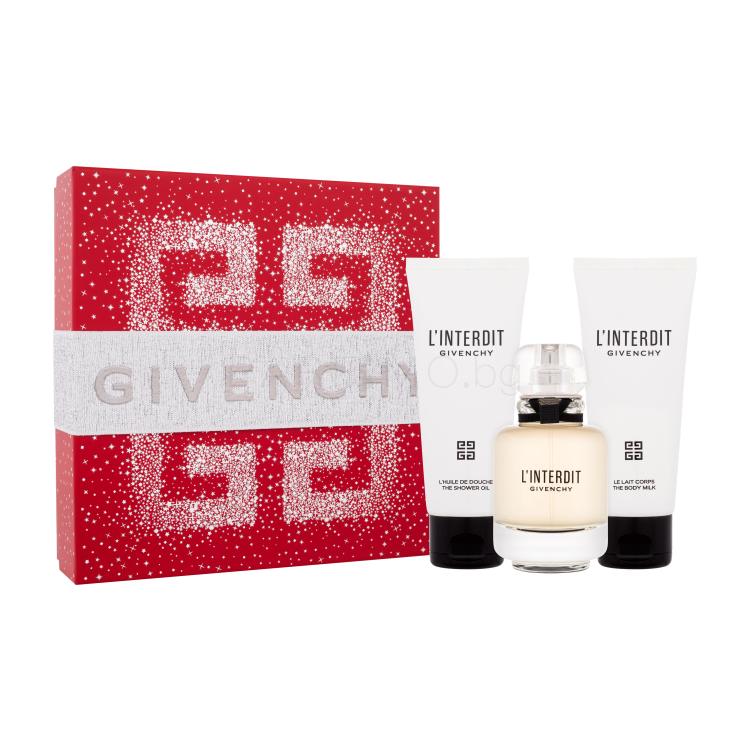Givenchy L&#039;Interdit Подаръчен комплект EDP 50 ml + лосион за тяло 75 ml + душ гел 75 ml