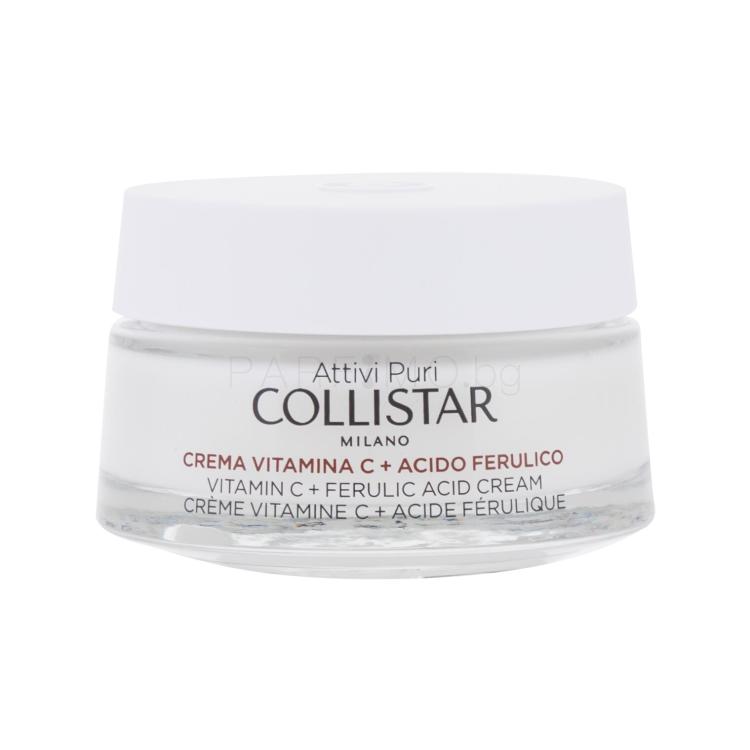 Collistar Pure Actives Vitamin C + Ferulic Acid Cream Дневен крем за лице за жени 50 ml ТЕСТЕР