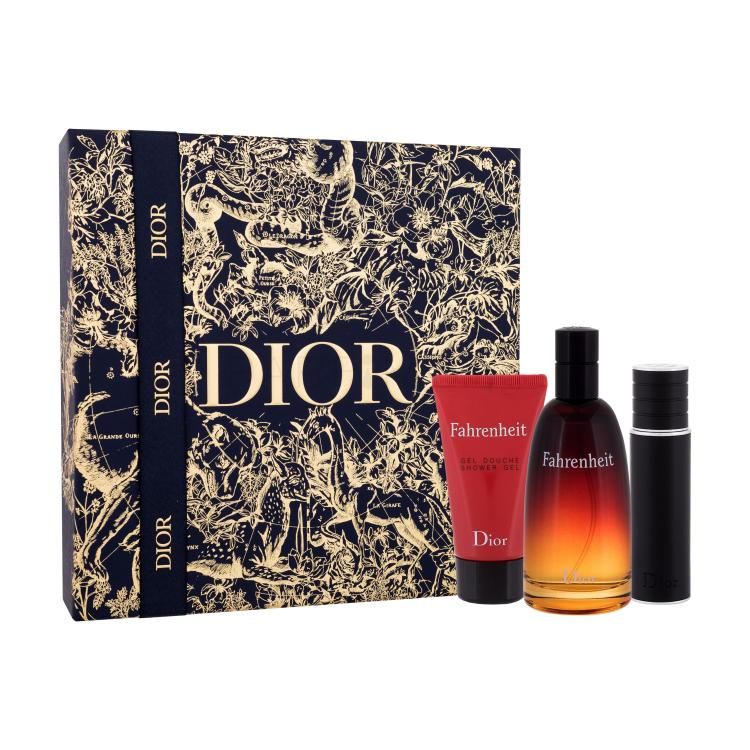 Christian Dior Fahrenheit Подаръчен комплект EDT 100 ml + душ гел 50 ml + EDT 10 ml