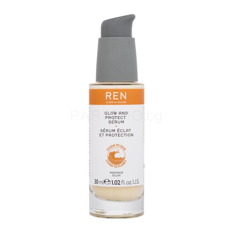 REN Clean Skincare Radiance Glow And Protect Serum Серум за лице за жени 30 ml