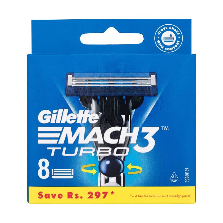 Gillette Mach3 Turbo Резервни ножчета за мъже Комплект