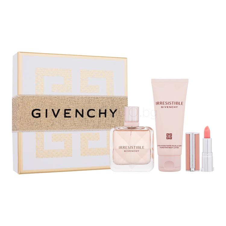 Givenchy Irresistible Подаръчен комплект EDP 50 ml + лосион за тяло 75 ml + балсам за устни 1,5 g 001 Pink Irresistible