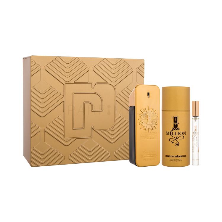 Paco Rabanne 1 Million Подаръчен комплект парфюм 100 ml + дезодорант 150 ml + парфюм 10 ml