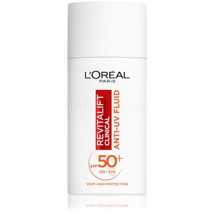 L&#039;Oréal Paris Revitalift Clinical Anti-UV Fluid SPF50+ Дневен крем за лице за жени 50 ml