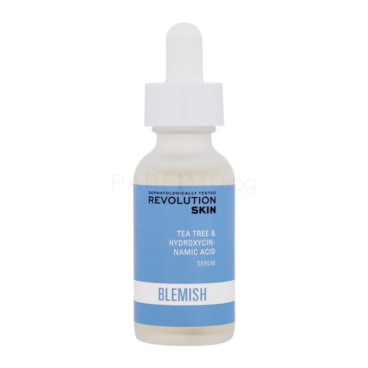 Revolution Skincare Blemish Tea Tree &amp; Hydroxycinnamic Acid Serum Серум за лице за жени 30 ml