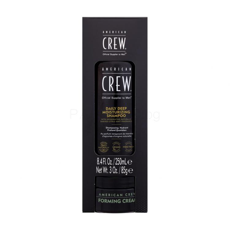American Crew Daily Deep Moisturizing Подаръчен комплект шампоан Daily Deep Moisturizing Shampoo 250 ml + крем за коса Forming Cream 85 g