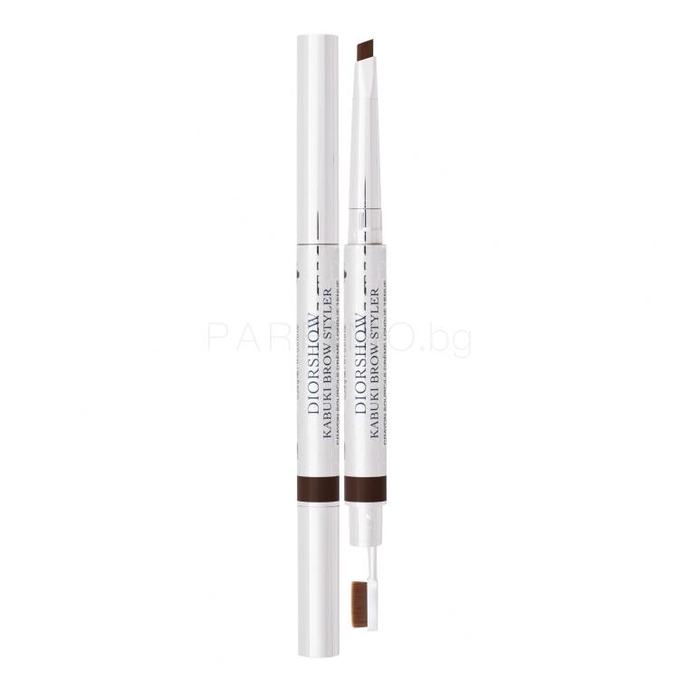 Christian Dior Diorshow Kabuki Brow Styler Молив за вежди за жени 0,29 гр Нюанс 032 Dark Brown