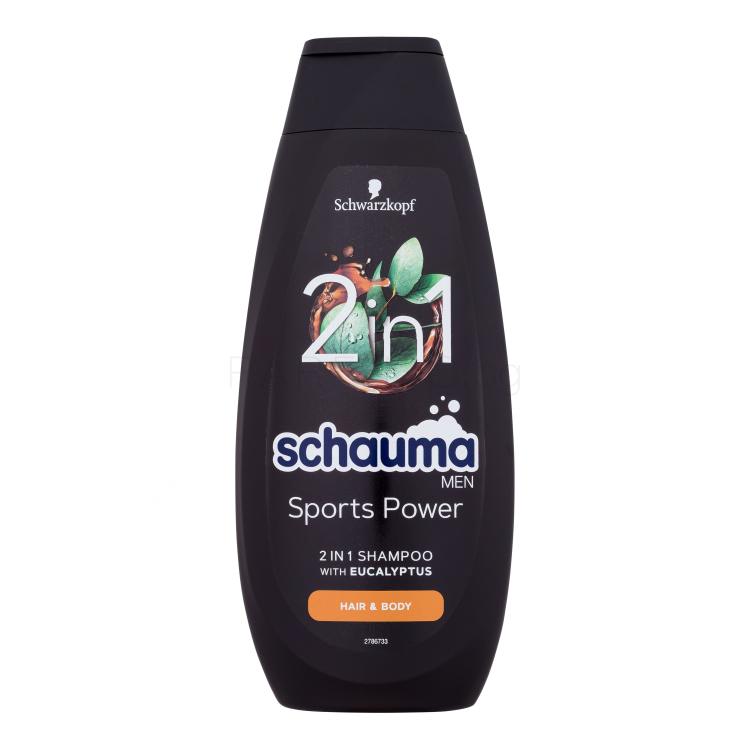 Schwarzkopf Schauma Men Sports Power 2In1 Shampoo Шампоан за мъже 400 ml