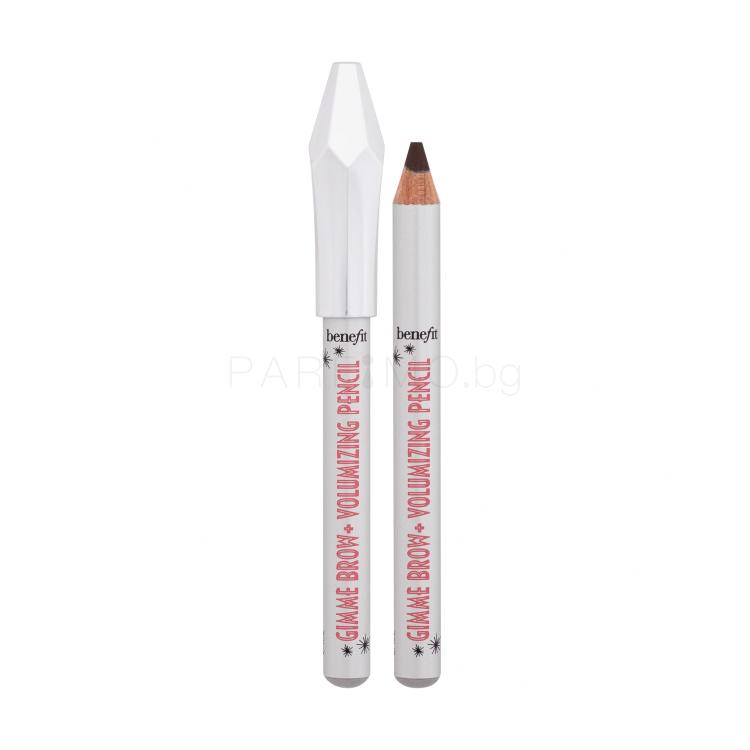 Benefit Gimme Brow+ Volumizing Pencil Mini Молив за вежди за жени 0,6 g Нюанс 4 Warm Deep Brown