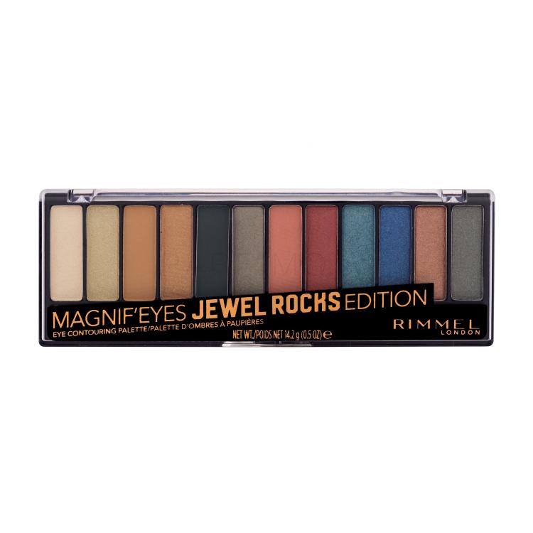 Rimmel London Magnif´Eyes Contouring Palette Сенки за очи за жени 14,2 g Нюанс 009 Jewel Rocks Editon