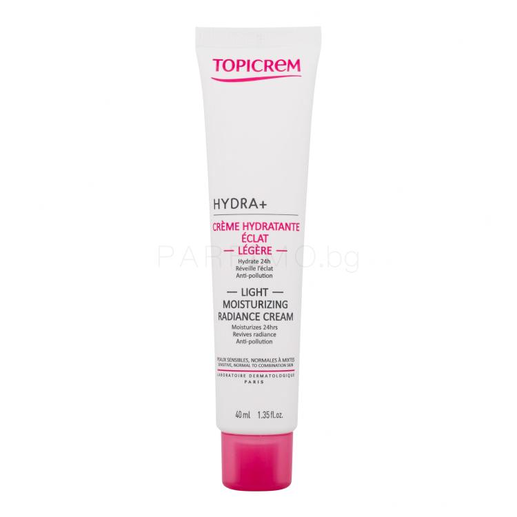 Topicrem HYDRA+ Light Moisturizing Radiance Cream Дневен крем за лице 40 ml
