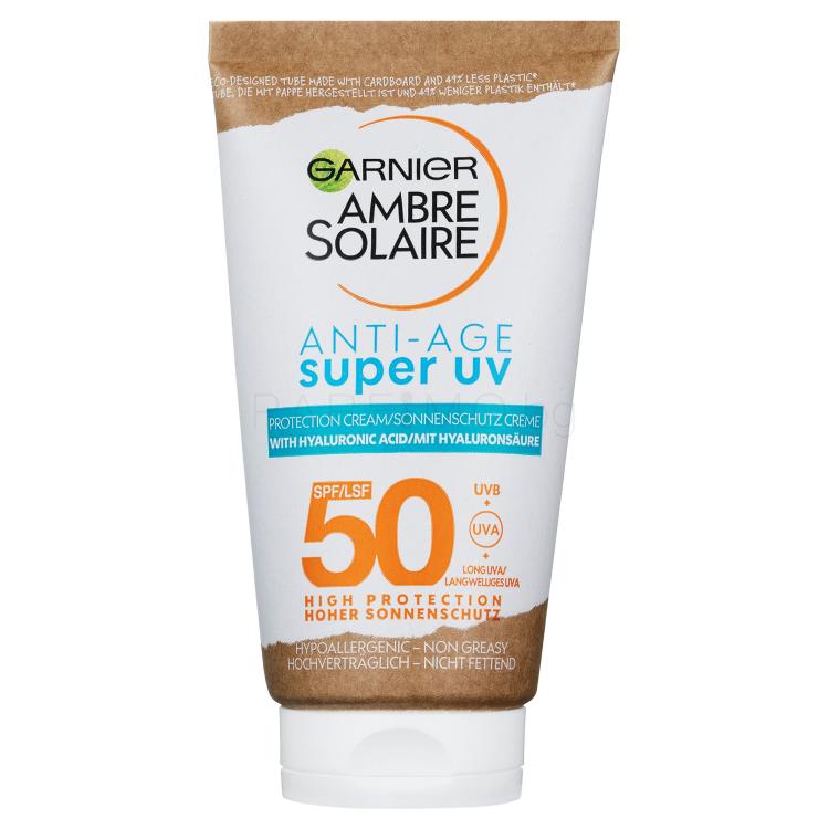 Garnier Ambre Solaire Super UV Anti-Age Protection Cream SPF50 Слънцезащитен продукт за лице 50 ml