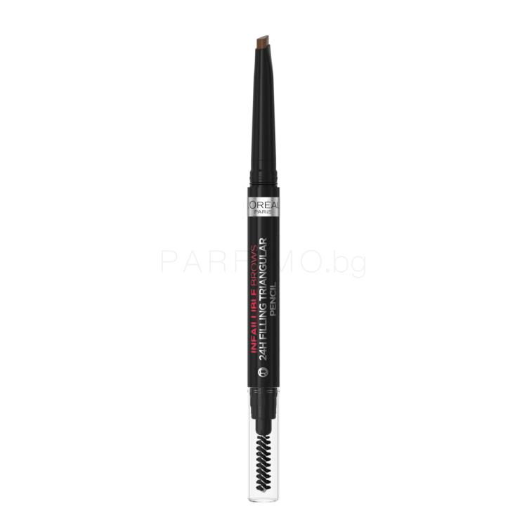 L&#039;Oréal Paris Infaillible Brows 24H Filling Triangular Pencil Молив за вежди за жени 1 ml Нюанс 05 Brunette