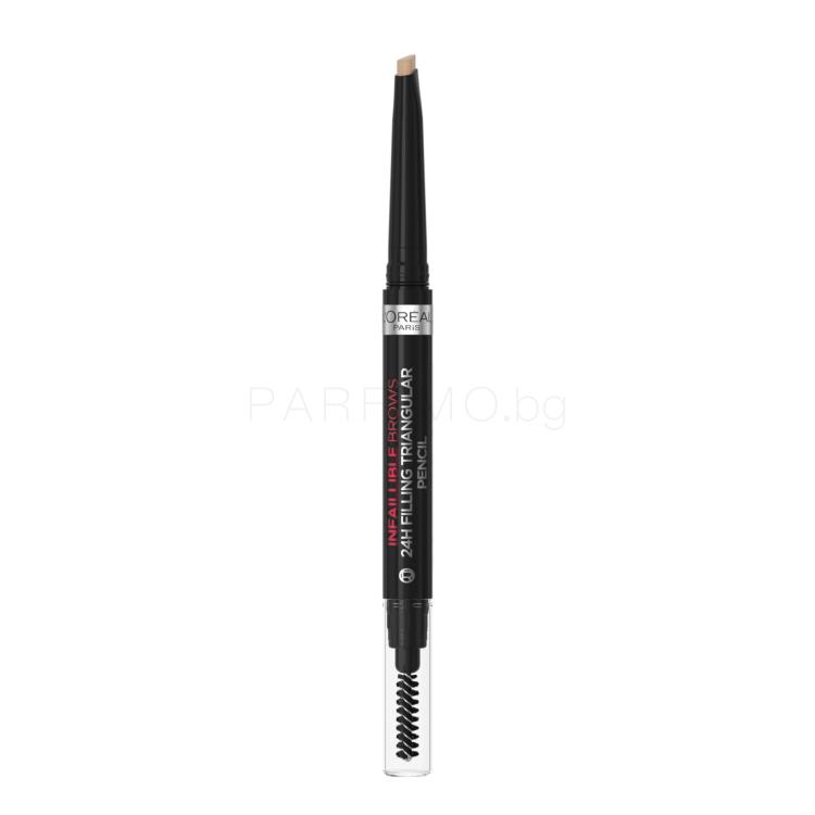 L&#039;Oréal Paris Infaillible Brows 24H Filling Triangular Pencil Молив за вежди за жени 1 ml Нюанс 07 Blonde