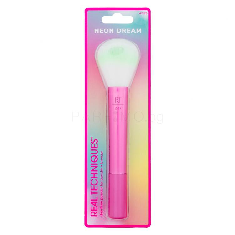 Real Techniques Neon Dream Duo-Fiber Powder + Bronzer Brush Четка за жени 1 бр