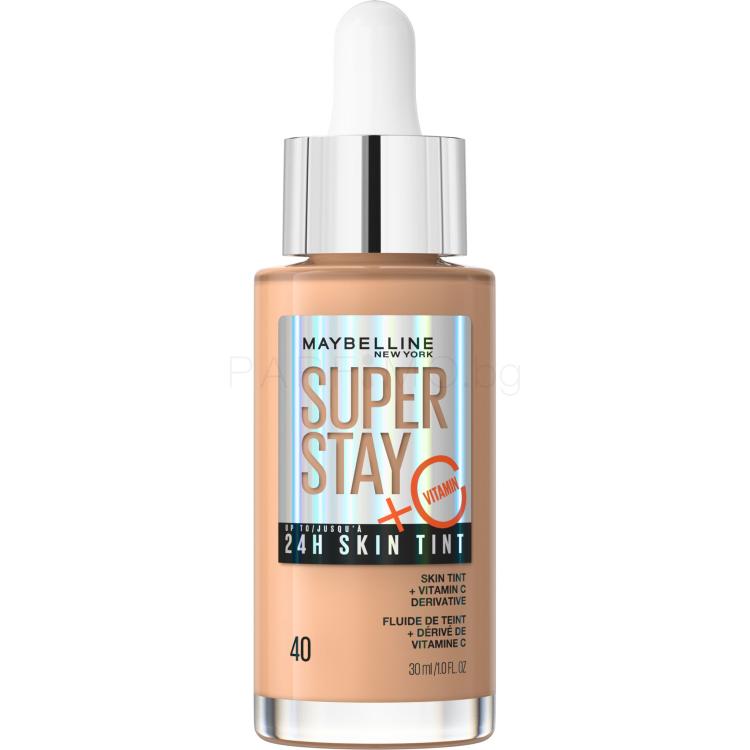 Maybelline Superstay 24H Skin Tint + Vitamin C Фон дьо тен за жени 30 ml Нюанс 40