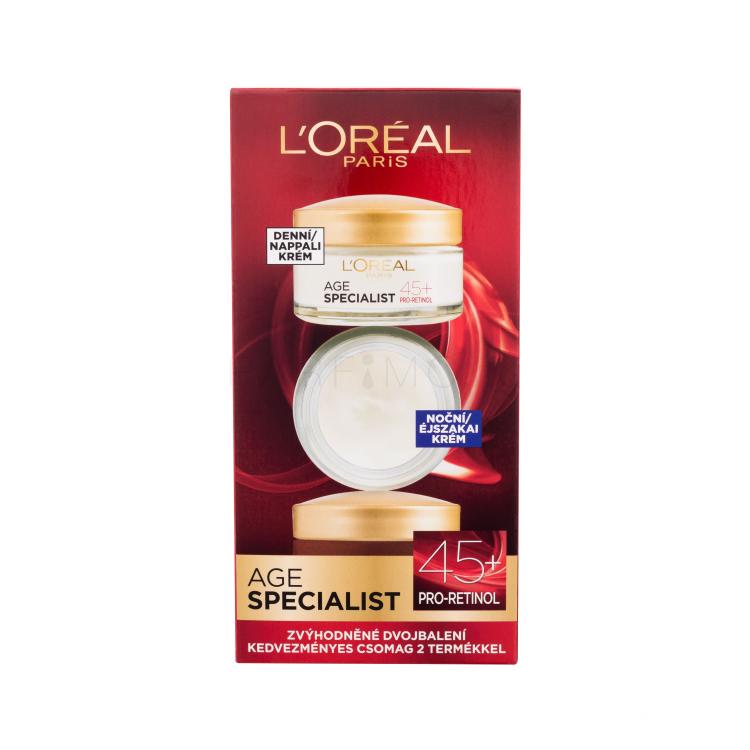 L&#039;Oréal Paris Age Specialist 45+ Подаръчен комплект дневен крем за лице Age Specialist 45 50 ml + нощен крем за лице Age Specialist 45 50 ml